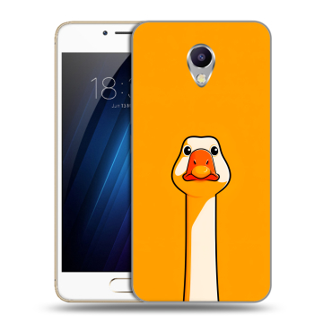 Силиконовый чехол на Meizu M5 Note с принтом Смешная утка Силиконовый чехол на Meizu M5 Note с принтом Смешная утка