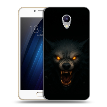 Силиконовый чехол на Meizu M5 Note с принтом Волк Силиконовый чехол на Meizu M5 Note с принтом Волк