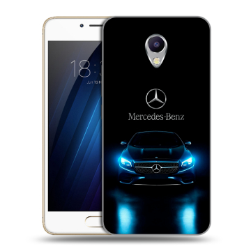 Силиконовый чехол на Meizu M5 Note с принтом Mercedes Мерседес Силиконовый чехол на Meizu M5 Note с принтом Mercedes Мерседес