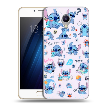 Силиконовый чехол на Meizu M5 Note с принтом Лило и Стич Силиконовый чехол на Meizu M5 Note с принтом Лило и Стич