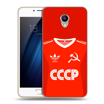 Силиконовый чехол на Meizu M5 Note с принтом Флаг Герб СССР Силиконовый чехол на Meizu M5 Note с принтом Флаг Герб СССР