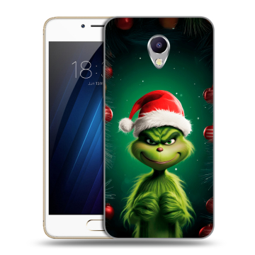 Силиконовый чехол на Meizu M5 Note с принтом Гринч Новый год Рождество Силиконовый чехол на Meizu M5 Note с принтом Гринч Новый год Рождество