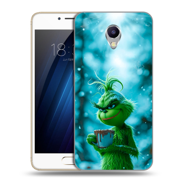 Силиконовый чехол на Meizu M5 Note с принтом Новый год гринч Силиконовый чехол на Meizu M5 Note с принтом Новый год гринч