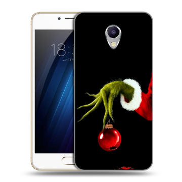 Силиконовый чехол на Meizu M5 Note с принтом Новый год Гринч Силиконовый чехол на Meizu M5 Note с принтом Новый год Гринч