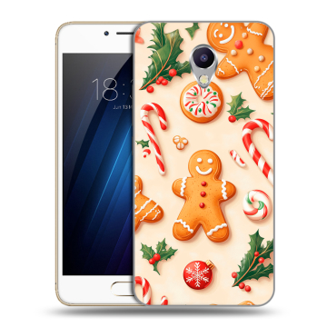 Силиконовый чехол на Meizu M5 Note с принтом Новый год Силиконовый чехол на Meizu M5 Note с принтом Новый год