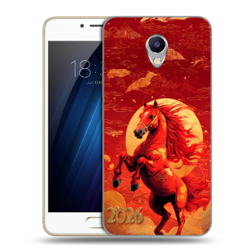 Силиконовый чехол на Meizu M5 Note с принтом Новый год Силиконовый чехол на Meizu M5 Note с принтом Новый год