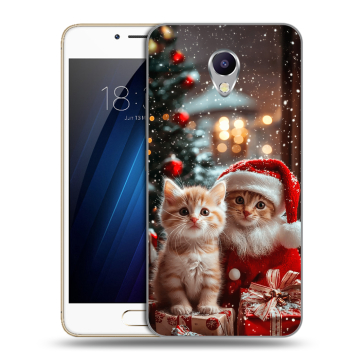 Силиконовый чехол на Meizu M5 Note с принтом Новый год Силиконовый чехол на Meizu M5 Note с принтом Новый год