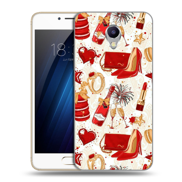 Силиконовый чехол на Meizu M5 Note с принтом Новый год Силиконовый чехол на Meizu M5 Note с принтом Новый год
