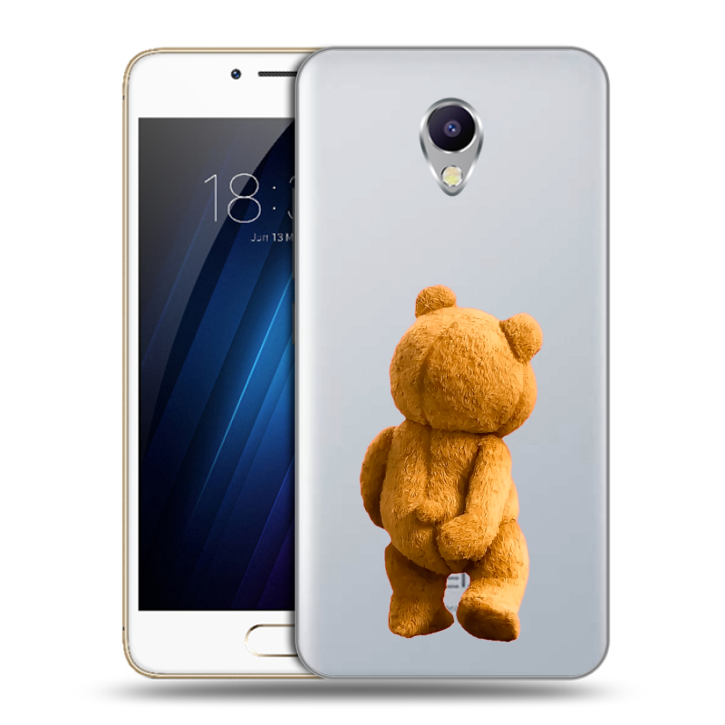 Силиконовый чехол на Meizu M5 Note с принтом Медведь Силиконовый чехол на Meizu M5 Note с принтом Медведь
