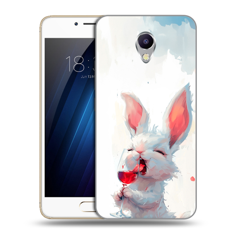 Силиконовый чехол на Meizu M5 Note с принтом кролик зайчик Силиконовый чехол на Meizu M5 Note с принтом кролик зайчик