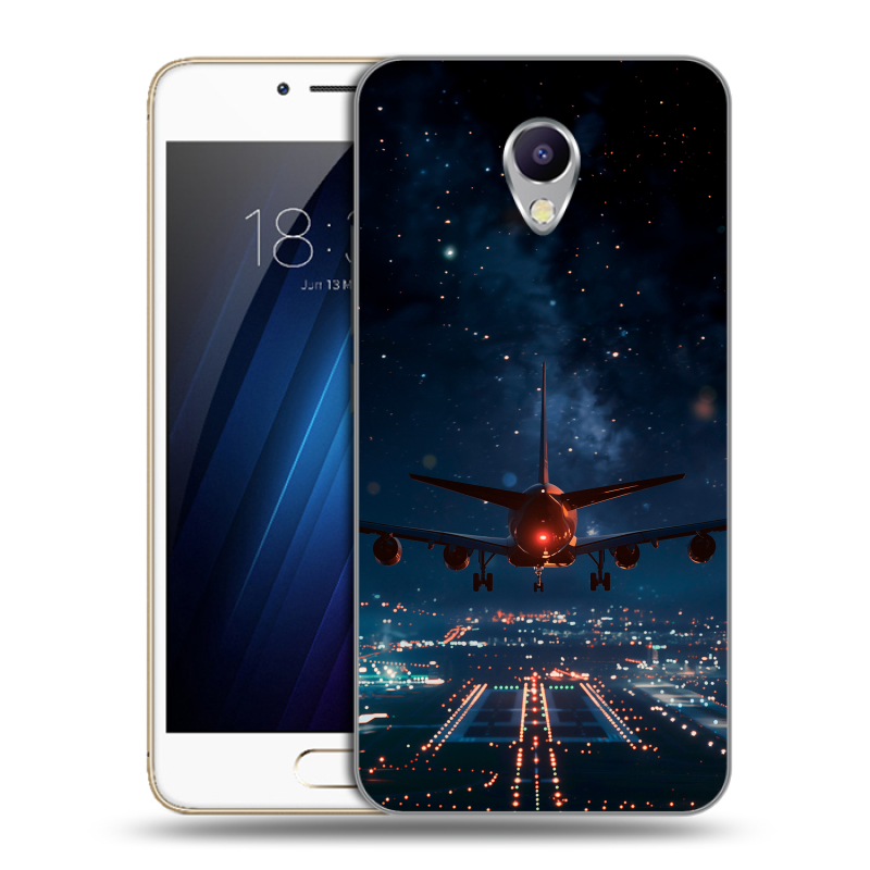 Силиконовый чехол на Meizu M5 Note с принтом самолет Силиконовый чехол на Meizu M5 Note с принтом самолет