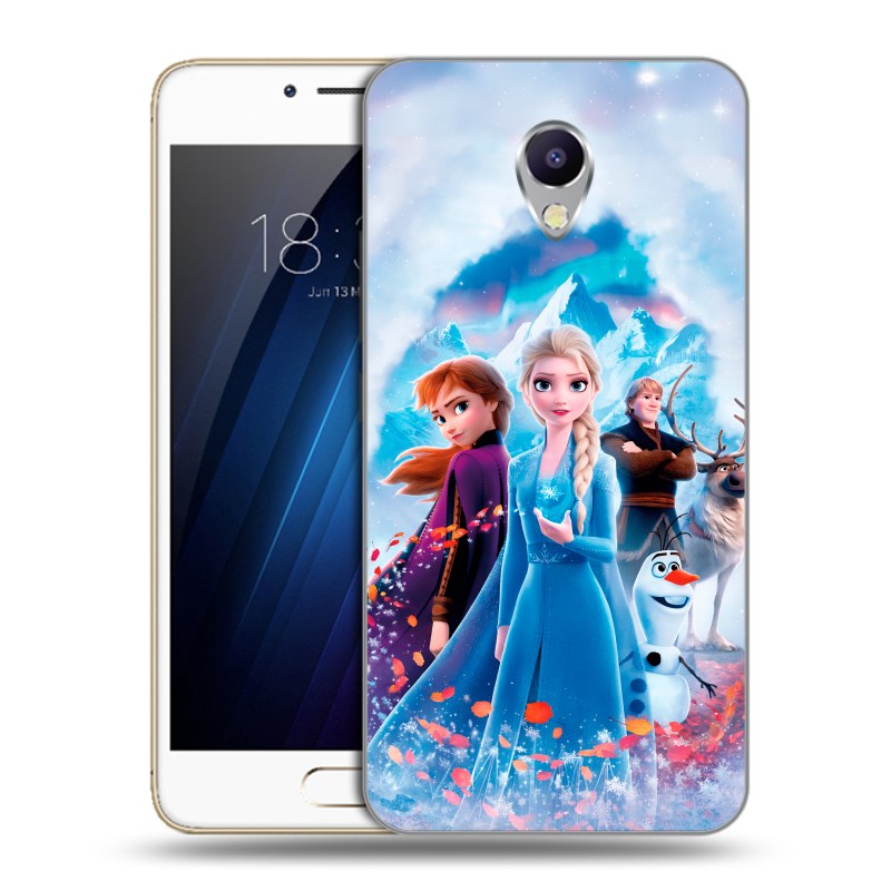 Силиконовый чехол на Meizu M5 Note с принтом Холодное сердце Frozen Силиконовый чехол на Meizu M5 Note с принтом Холодное сердце Frozen
