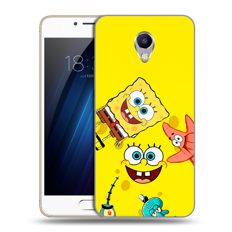 Силиконовый чехол на Meizu M5 Note с принтом Спанч боб Спанчбоб Силиконовый чехол на Meizu M5 Note с принтом Спанч боб Спанчбоб