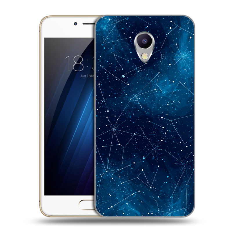 Силиконовый чехол на Meizu M5 Note с принтом Космос звезды Силиконовый чехол на Meizu M5 Note с принтом Космос звезды