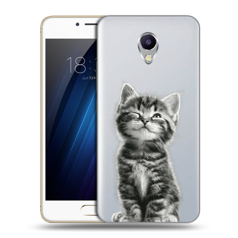 Силиконовый чехол на Meizu M5 Note с принтом Котенок Силиконовый чехол на Meizu M5 Note с принтом Котенок