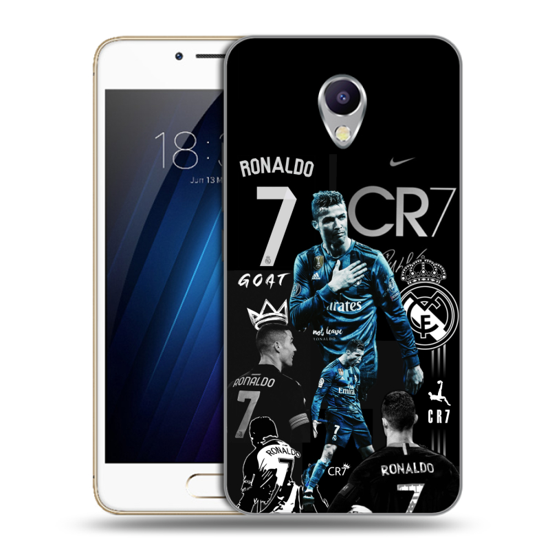 Силиконовый чехол на Meizu M5 Note с принтом Реал Роналдо Силиконовый чехол на Meizu M5 Note с принтом Реал Роналдо