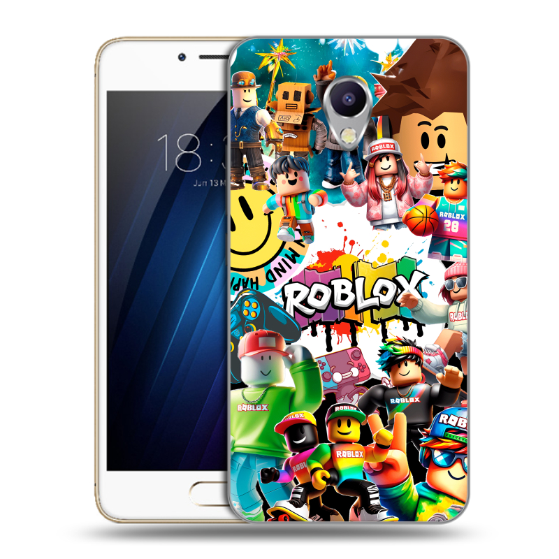 Силиконовый чехол на Meizu M5 Note с принтом Roblox Роблокс Силиконовый чехол на Meizu M5 Note с принтом Roblox Роблокс