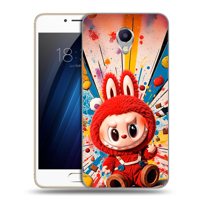 Силиконовый чехол на Meizu M5 Note с принтом Labubu Лабубу Силиконовый чехол на Meizu M5 Note с принтом Labubu Лабубу