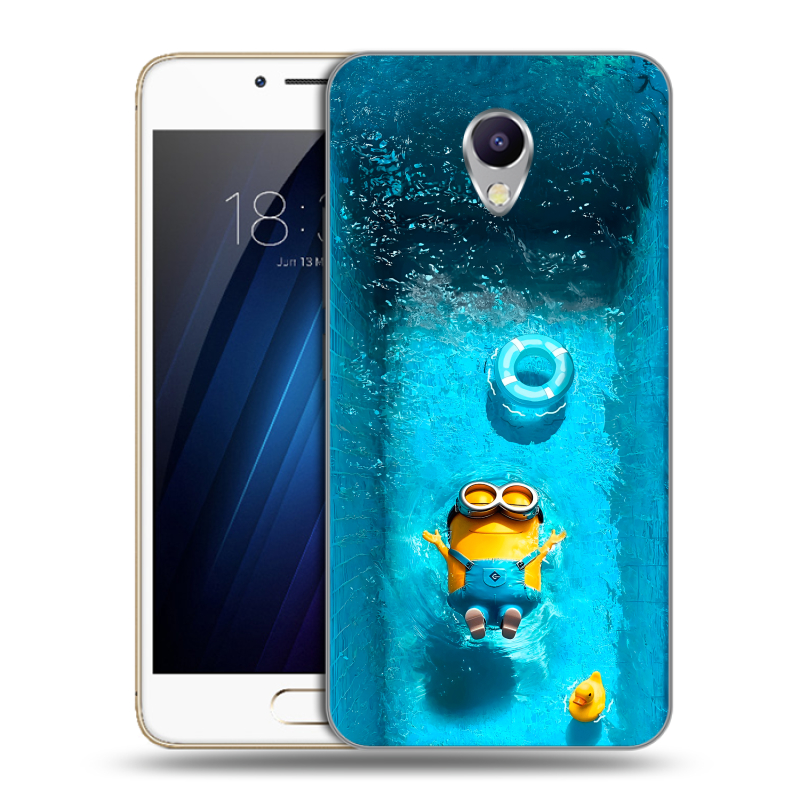 Силиконовый чехол на Meizu M5 Note с принтом Миньоны Силиконовый чехол на Meizu M5 Note с принтом Миньоны