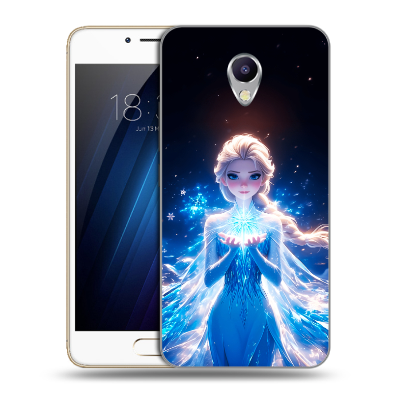 Силиконовый чехол на Meizu M5 Note с принтом Холодное сердце Frozen Силиконовый чехол на Meizu M5 Note с принтом Холодное сердце Frozen