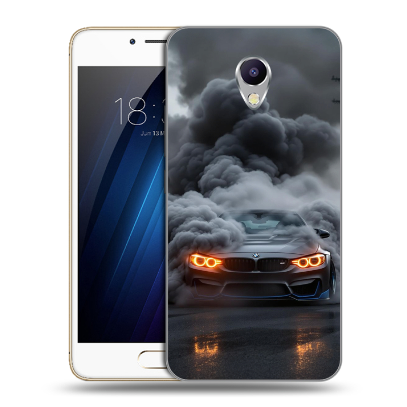 Силиконовый чехол на Meizu M5 Note с принтом BMW БМВ Силиконовый чехол на Meizu M5 Note с принтом BMW БМВ