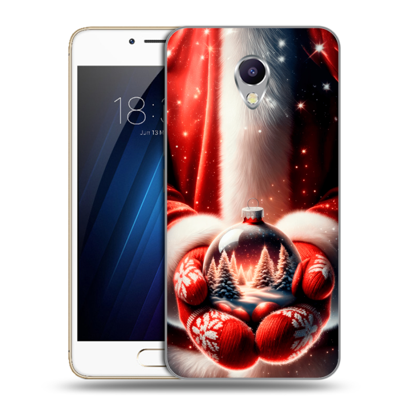 Силиконовый чехол на Meizu M5 Note с принтом Новый год Силиконовый чехол на Meizu M5 Note с принтом Новый год