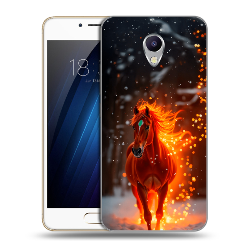 Силиконовый чехол на Meizu M5 Note с принтом Новый год Силиконовый чехол на Meizu M5 Note с принтом Новый год
