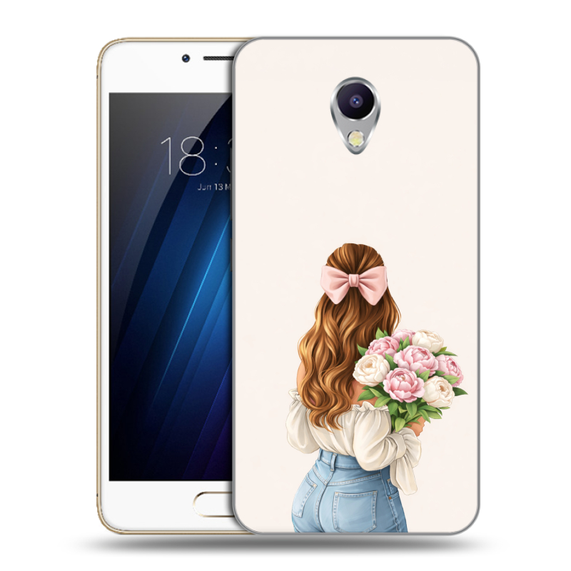 Силиконовый чехол на Meizu M5 Note с принтом женский Силиконовый чехол на Meizu M5 Note с принтом женский