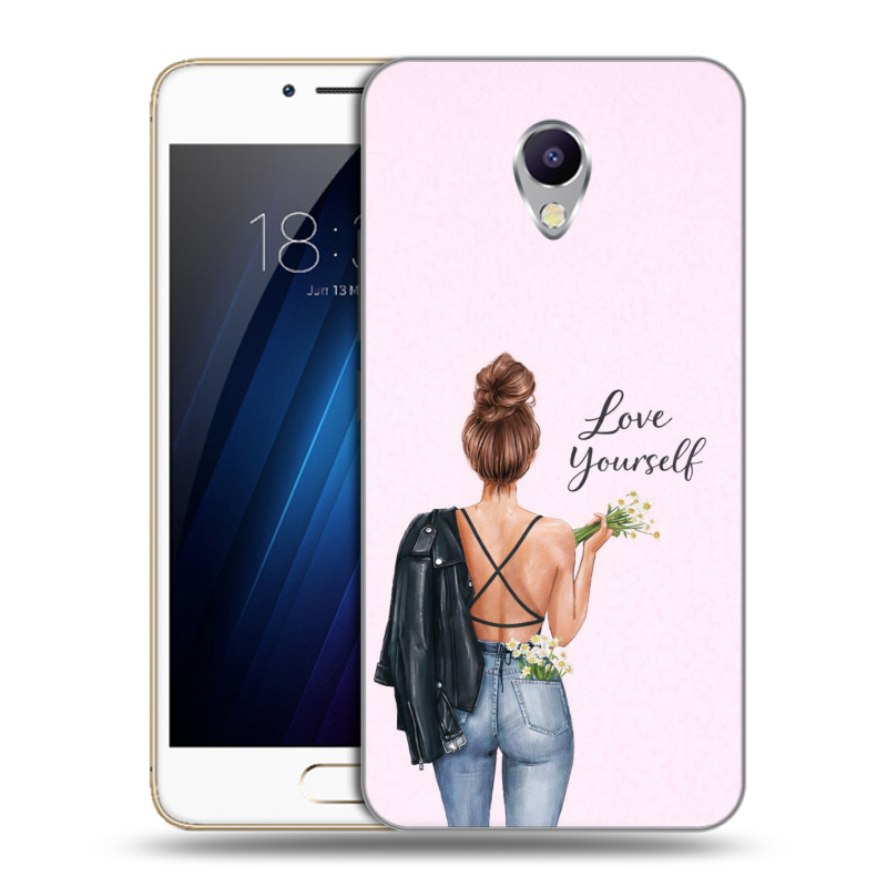 Силиконовый чехол на Meizu M5 Note с принтом женский Силиконовый чехол на Meizu M5 Note с принтом женский