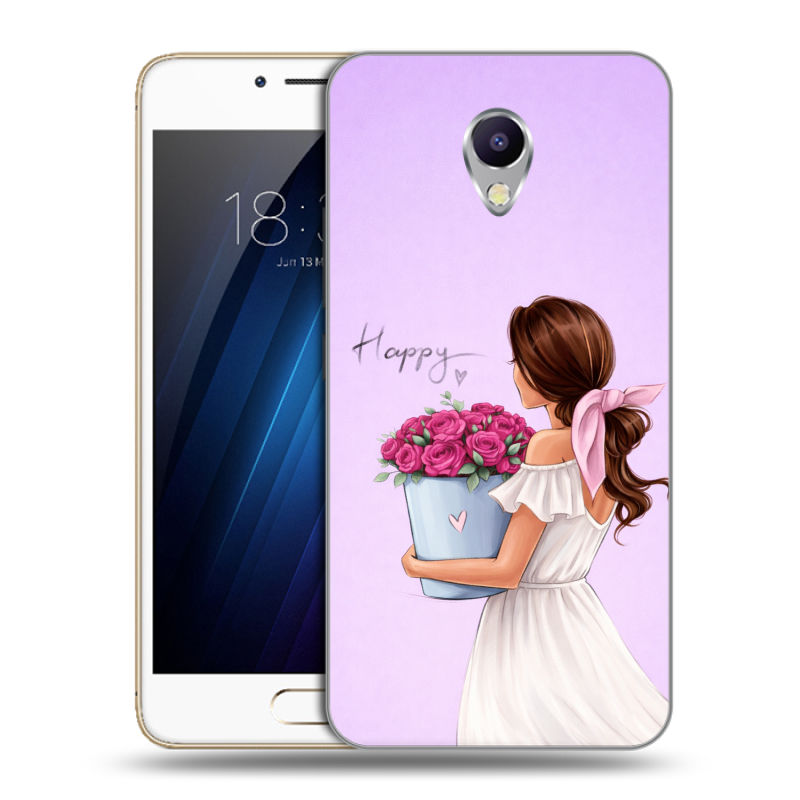 Силиконовый чехол на Meizu M5 Note с принтом женский Силиконовый чехол на Meizu M5 Note с принтом женский