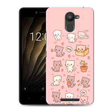 Силиконовый чехол на BQ Aquaris U с принтом Hello Kitty Хелоу Кити Силиконовый чехол на BQ Aquaris U с принтом Hello Kitty Хелоу Кити