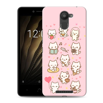Силиконовый чехол на BQ Aquaris U с принтом Hello Kitty Хелоу Кити Силиконовый чехол на BQ Aquaris U с принтом Hello Kitty Хелоу Кити