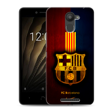 Силиконовый чехол на BQ Aquaris U с принтом Барселона Barcelona
