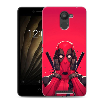 Силиконовый чехол на BQ Aquaris U с принтом Дедпул Deadpool Силиконовый чехол на BQ Aquaris U с принтом Дедпул Deadpool