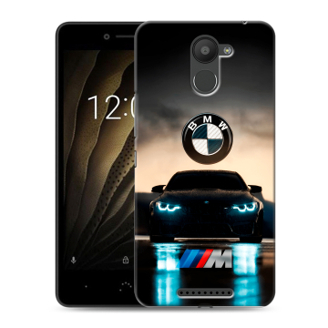 Силиконовый чехол на BQ Aquaris U с принтом БМВ BMW Силиконовый чехол на BQ Aquaris U с принтом БМВ BMW