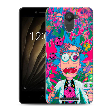 Силиконовый чехол на BQ Aquaris U с принтом Рик и Морти Rick Morty Силиконовый чехол на BQ Aquaris U с принтом Рик и Морти Rick Morty