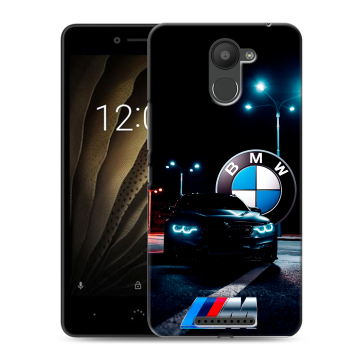 Силиконовый чехол на BQ Aquaris U с принтом БМВ BMW Силиконовый чехол на BQ Aquaris U с принтом БМВ BMW