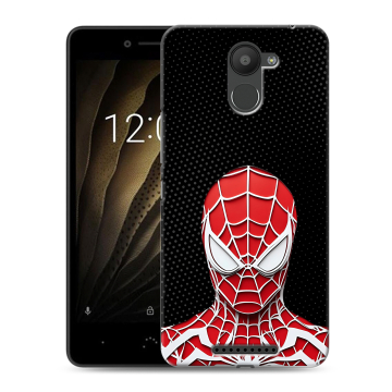 Силиконовый чехол на BQ Aquaris U с принтом человек паук spiderman Силиконовый чехол на BQ Aquaris U с принтом человек паук spiderman