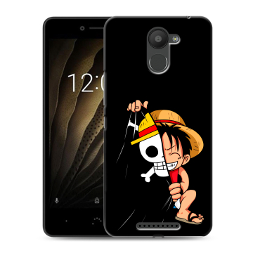 Силиконовый чехол на BQ Aquaris U с принтом One Piece Ван Пис