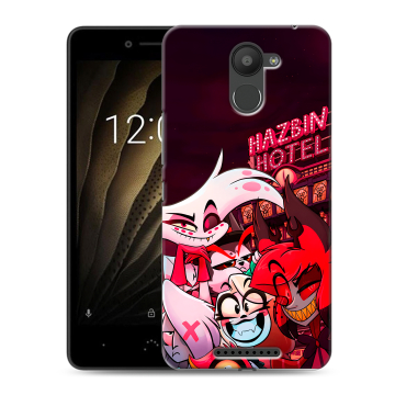 Силиконовый чехол на BQ Aquaris U с принтом Hazbin Hotel Отель Хазбин Силиконовый чехол на BQ Aquaris U с принтом Hazbin Hotel Отель Хазбин