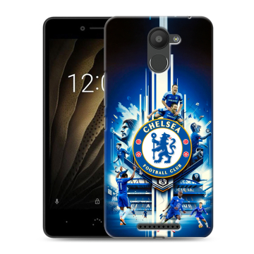 Силиконовый чехол на BQ Aquaris U с принтом Chelsea Челси
