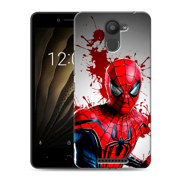 Силиконовый чехол на BQ Aquaris U с принтом Spiderman Человек паук Силиконовый чехол на BQ Aquaris U с принтом Spiderman Человек паук