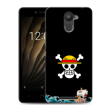 Силиконовый чехол на BQ Aquaris U с принтом One Piece Ван Пис