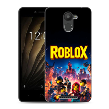 Силиконовый чехол на BQ Aquaris U с принтом Roblox Роблокс Силиконовый чехол на BQ Aquaris U с принтом Roblox Роблокс