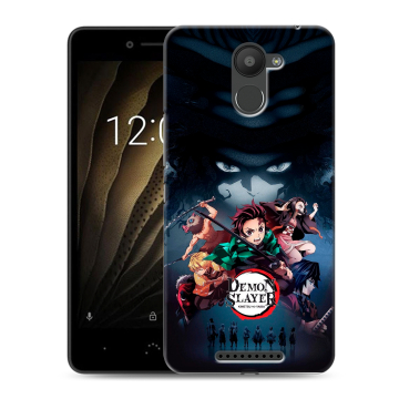 Силиконовый чехол на BQ Aquaris U с принтом Demon Slayer Клинок рассекающий демонов Силиконовый чехол на BQ Aquaris U с принтом Demon Slayer Клинок рассекающий демонов