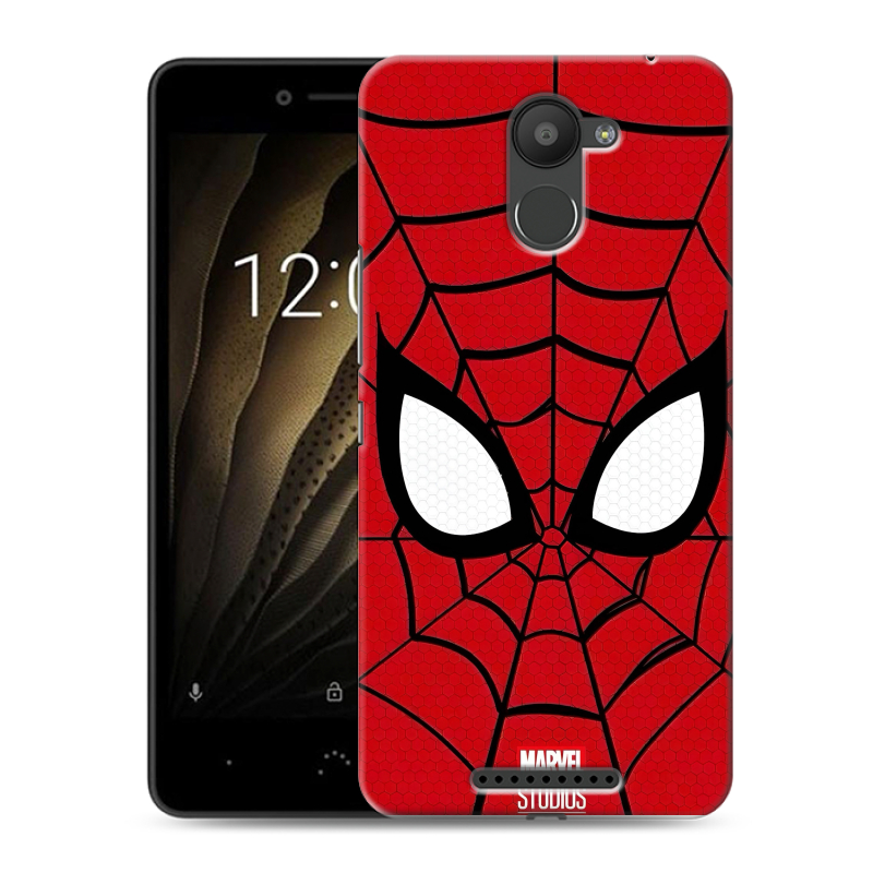 Силиконовый чехол на BQ Aquaris U с принтом человек паук spiderman Силиконовый чехол на BQ Aquaris U с принтом человек паук spiderman