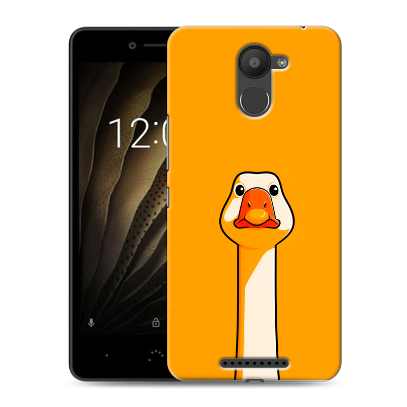 Силиконовый чехол на BQ Aquaris U с принтом Смешная утка Силиконовый чехол на BQ Aquaris U с принтом Смешная утка