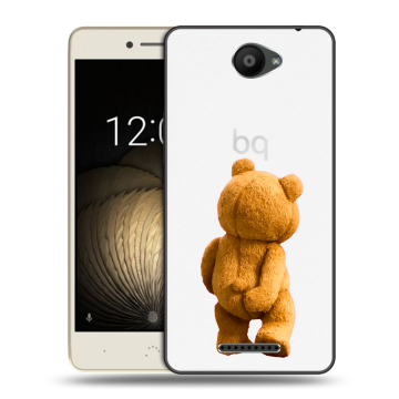 Силиконовый чехол на BQ Aquaris U Lite с принтом Медведь Силиконовый чехол на BQ Aquaris U Lite с принтом Медведь