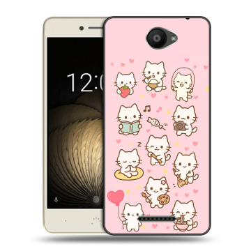 Силиконовый чехол на BQ Aquaris U Lite с принтом Hello Kitty Хелоу Кити Силиконовый чехол на BQ Aquaris U Lite с принтом Hello Kitty Хелоу Кити