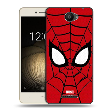 Силиконовый чехол на BQ Aquaris U Lite с принтом человек паук spiderman Силиконовый чехол на BQ Aquaris U Lite с принтом человек паук spiderman